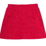 Bisby Patch Pocket Skort- Crimson