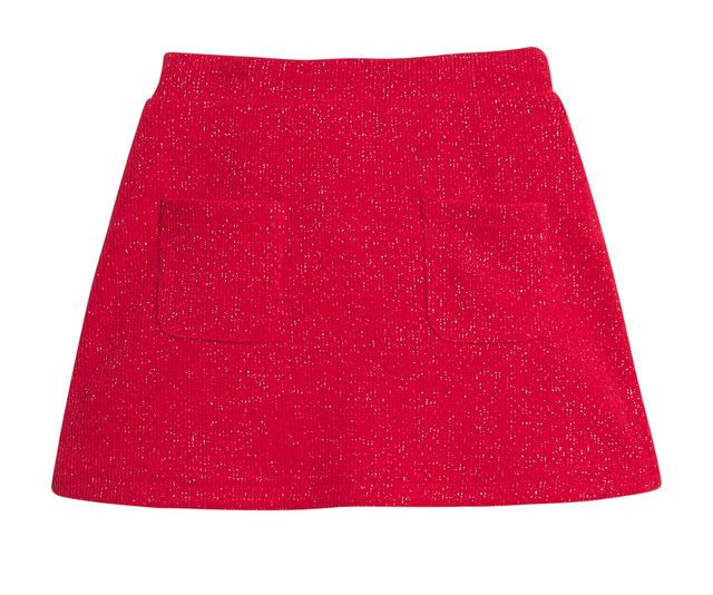 Bisby Patch Pocket Skort- Crimson