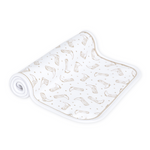Magnolia Baby Darling Cowboy Boots Printed Burp Cloth- Ivory