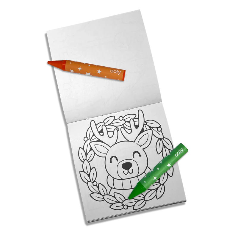 OOLY Carry-Along: Coloring Book Set- Frosty Fun
