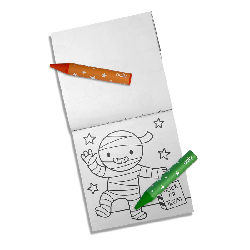 OOLY Carry-Along: Coloring Book Set- Happy Haunts