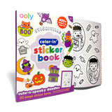 OOLY Color-In' Sticker Book- Cute N Spooky Doodles