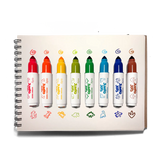 Jumbo Jots: Dual Tip Cone and Stamp Markers- Dinosaur