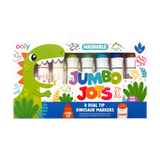 Jumbo Jots: Dual Tip Cone and Stamp Markers- Dinosaur