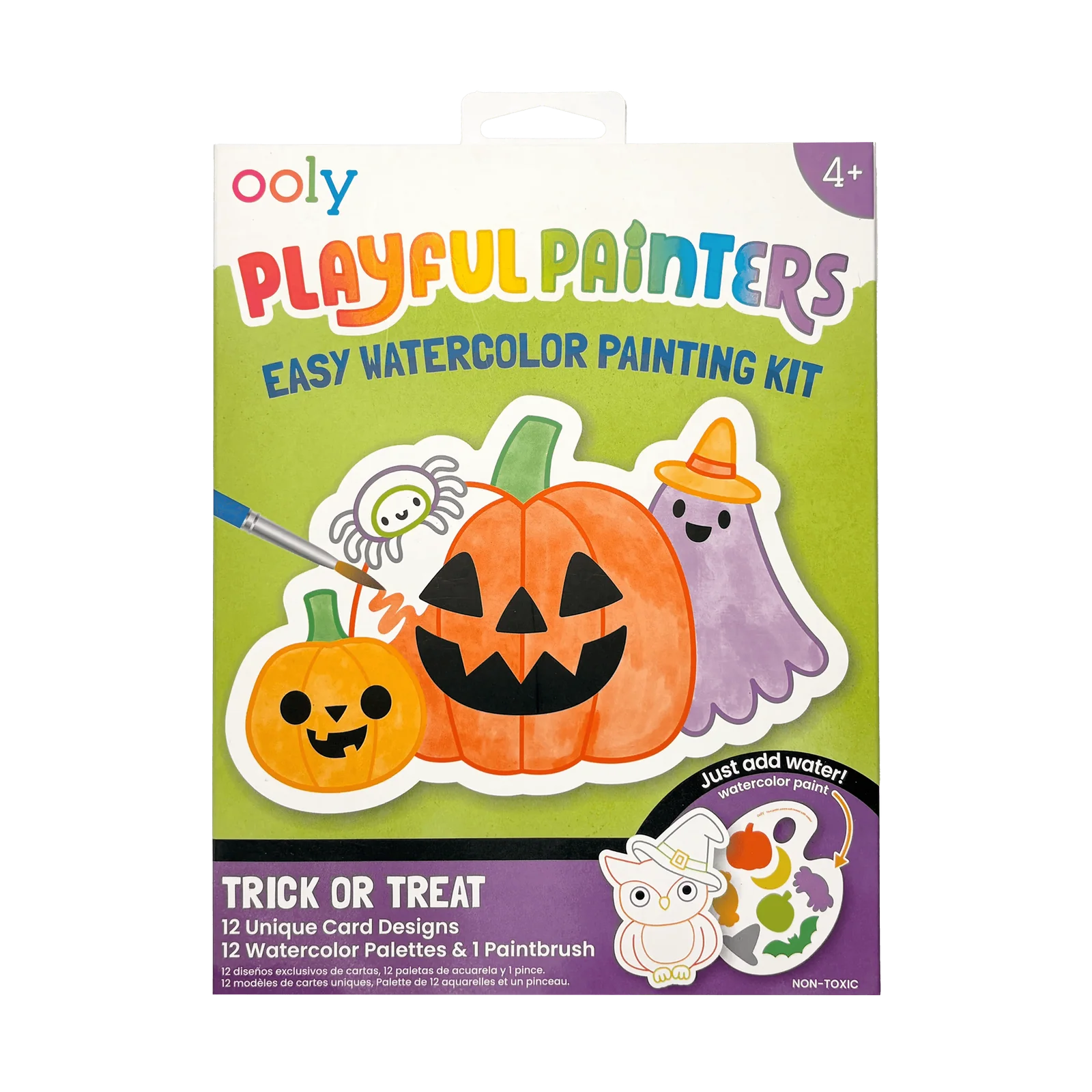 OOLY Playful Painters: Easy Watercolor Painting- Trick or Treat