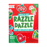 OOLY Mini Razzle Dazzle DIY Gem Sticker Kit: Jingle and Joy