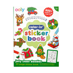 OOLY Color-In' Sticker Book- Jolly Cheer Doodles