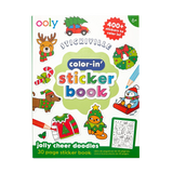 OOLY Color-In' Sticker Book- Jolly Cheer Doodles
