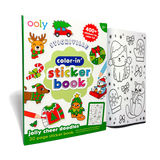 OOLY Color-In' Sticker Book- Jolly Cheer Doodles