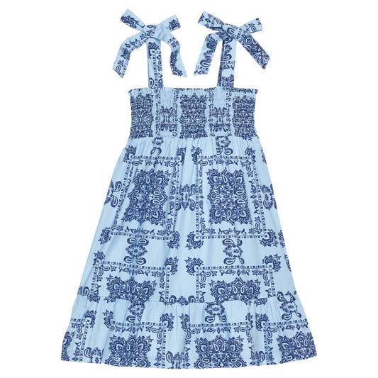 BISBY Wide Strap Lucy Dress- Boho Blue