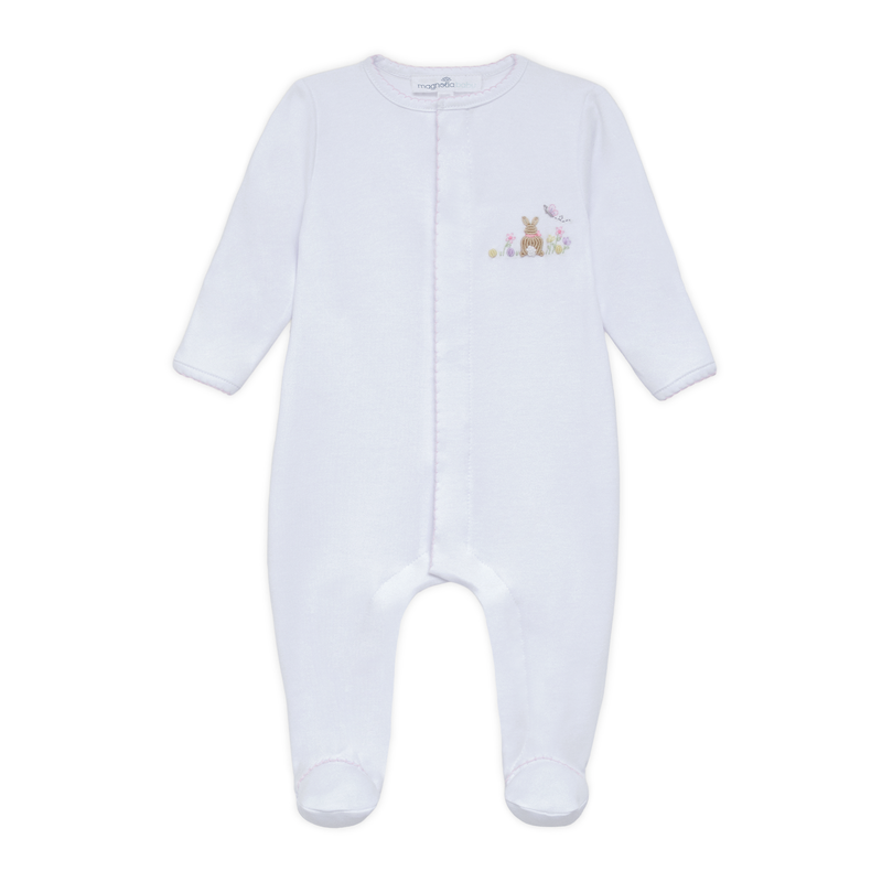 Magnolia Baby Bunny's Basket Footie- Pink