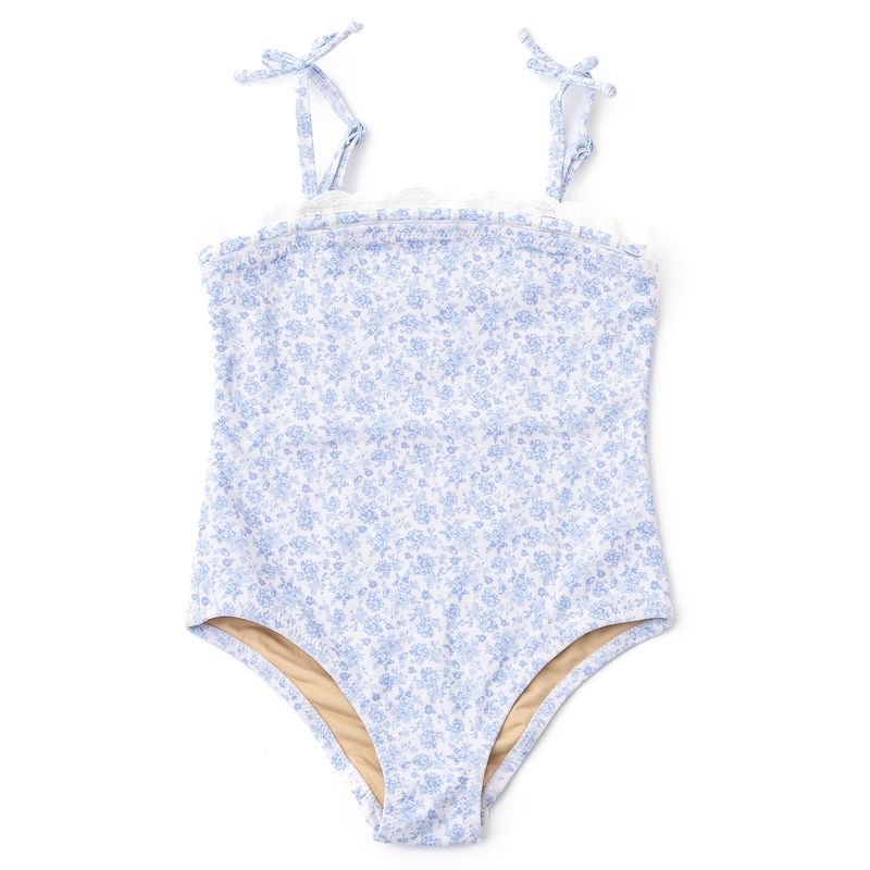 Shade Critters Crochet Trim Coastal Garden Swimsuit