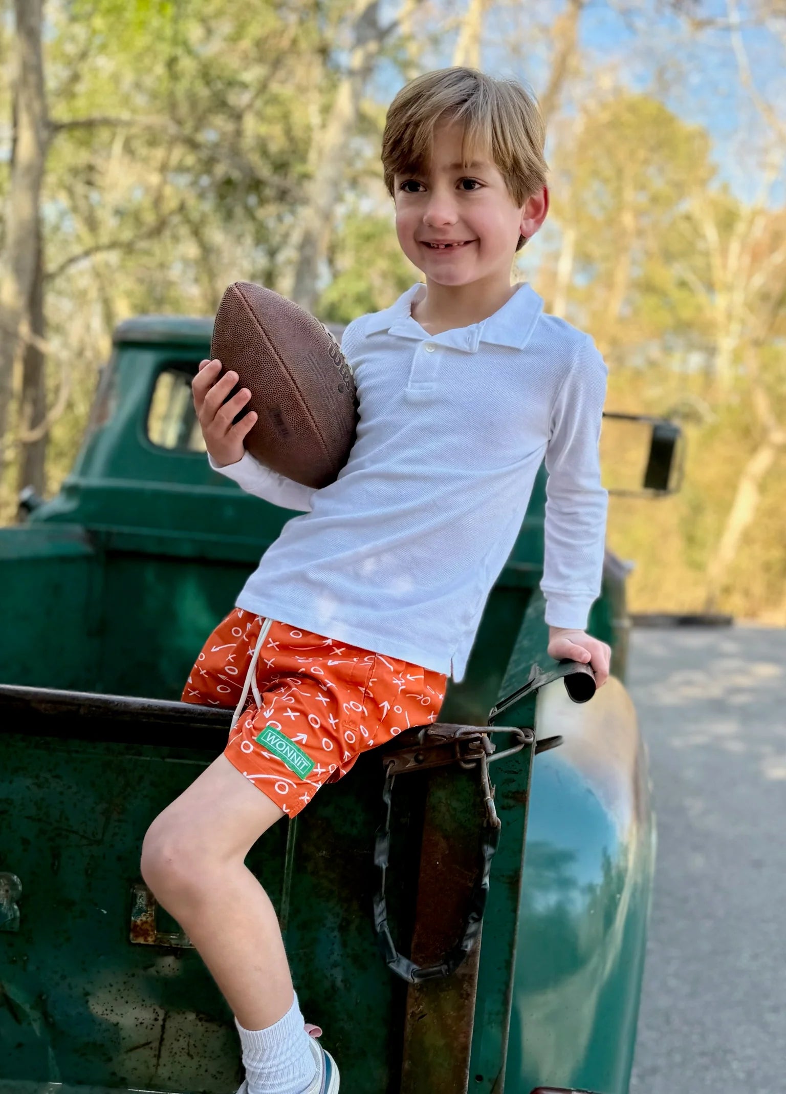 WONNiT Gettin' Route-Y Shorts- Orange 