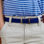Roostas The Lil' Pebble Beach Chevron Woven Stretch Belt