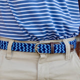 The Lil' Nantucket Chevron Woven Stretch Belt