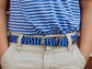 The Lil' Nantucket Chevron Woven Stretch Belt