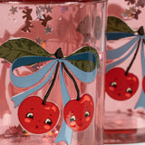 2 Pack Glitter Cups- Cherry Bow