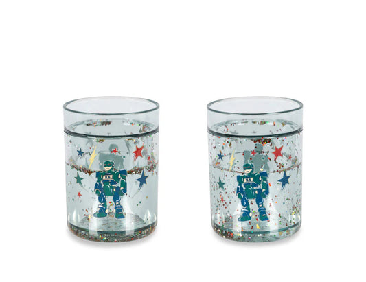 Konges Slojd 2 Pack Glitter Cups- Hero Robot