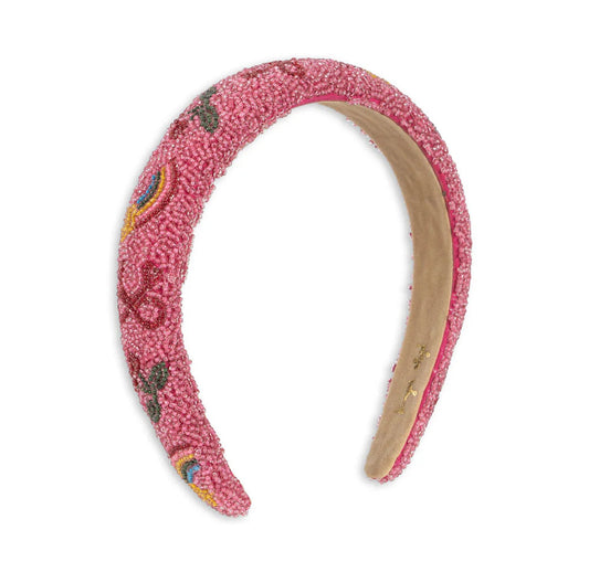 Konges Slojd Beaded Headband- Bubblegum
