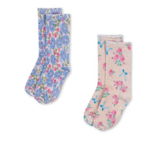 Konges Slojd Printed Socks Pack- Blue Mix