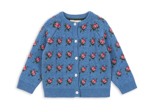 Konges Slojd Belou Knit Collar Cardigan- Rosie Shade