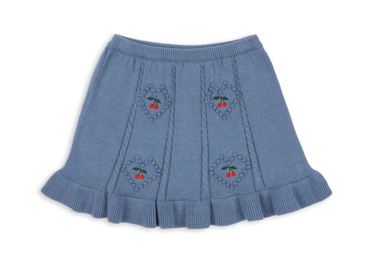 Konges Slojd Soleil Knit Skirt- Country Blue