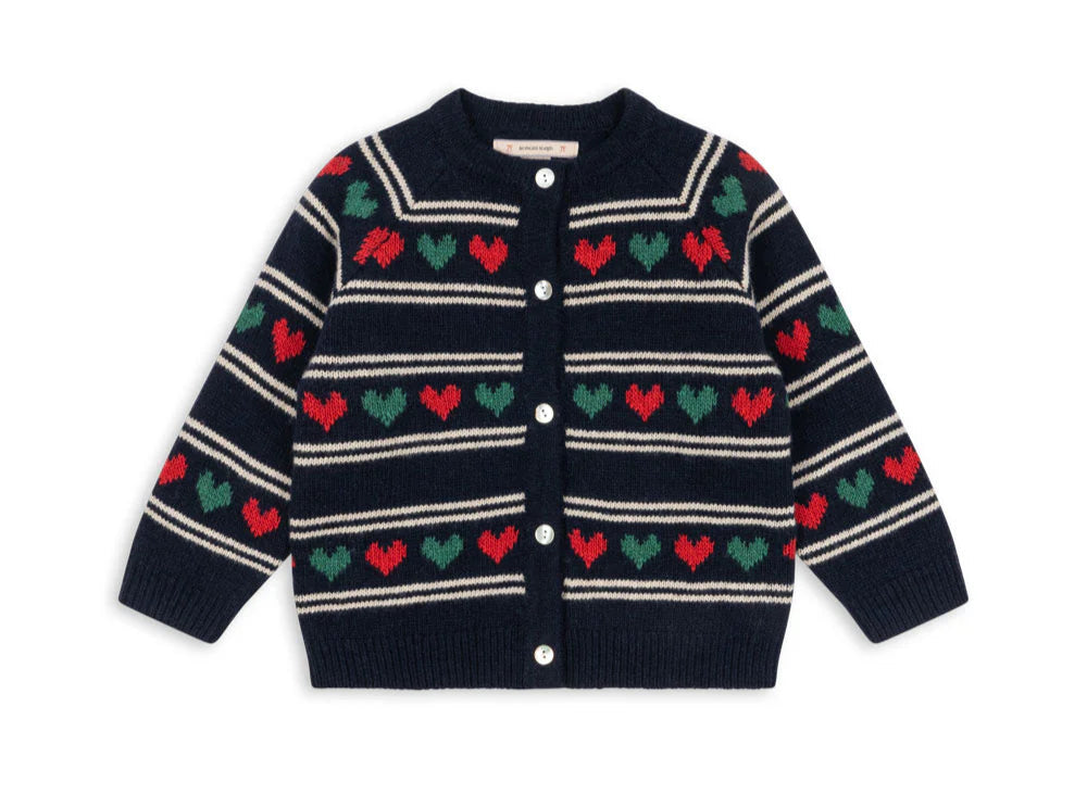 Konges Slojd Belou Heart Knit Cardigan