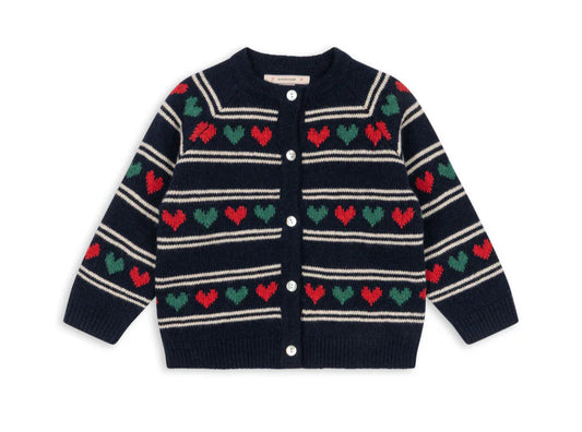 Konges Slojd Belou Heart Knit Cardigan