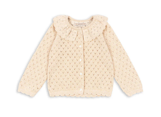 Konges Slojd Holiday Knit Cardigan- Buttercream