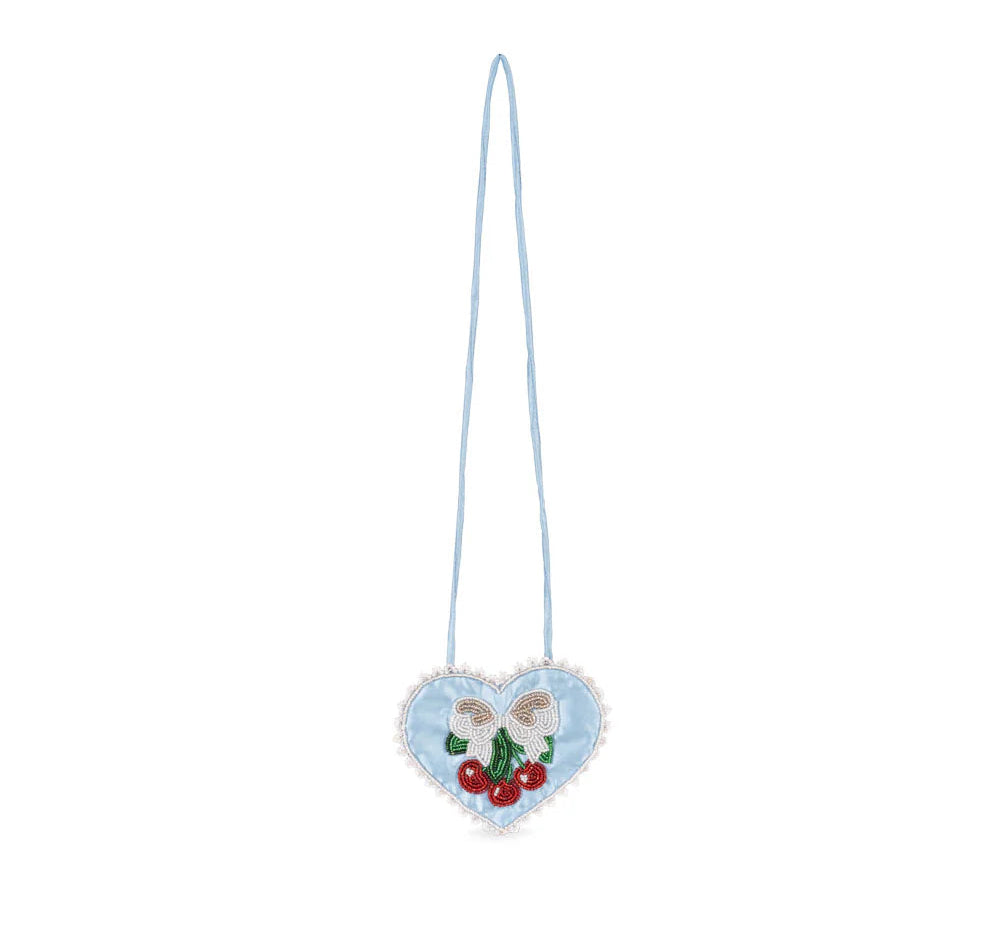 Konges Slojd Beaded Heart Mini Purse