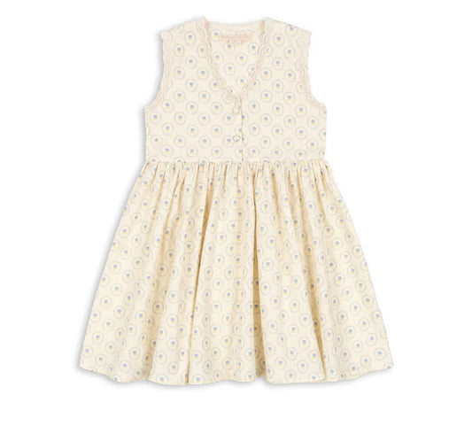 Konges Slojd Coeur Lace Dress- Ciel Mirage
