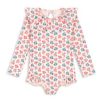Konges Slojd Manuca Long Sleeve Swimsuit- Lumina Rose