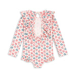 Konges Slojd Manuca Long Sleeve Swimsuit- Lumina Rose