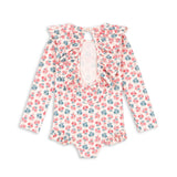Konges Slojd Manuca Long Sleeve Swimsuit- Lumina Rose