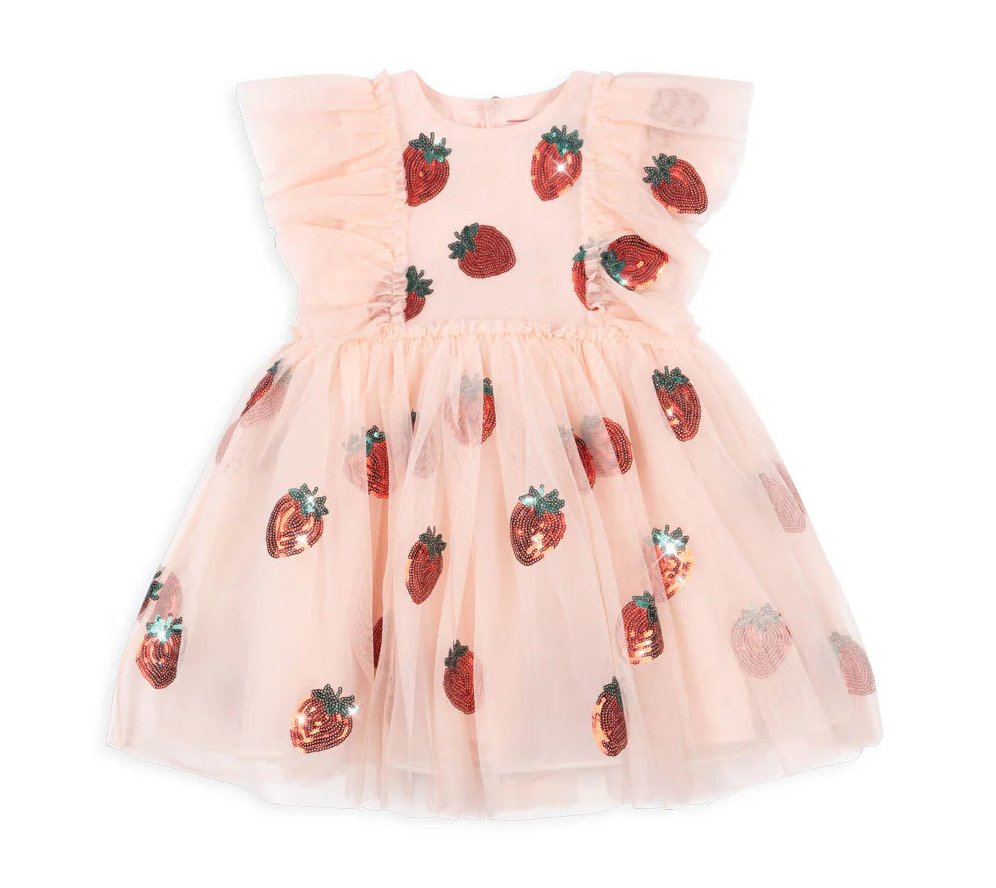 Yvonne Dress- Strawberry Rose