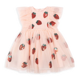 Yvonne Dress- Strawberry Rose