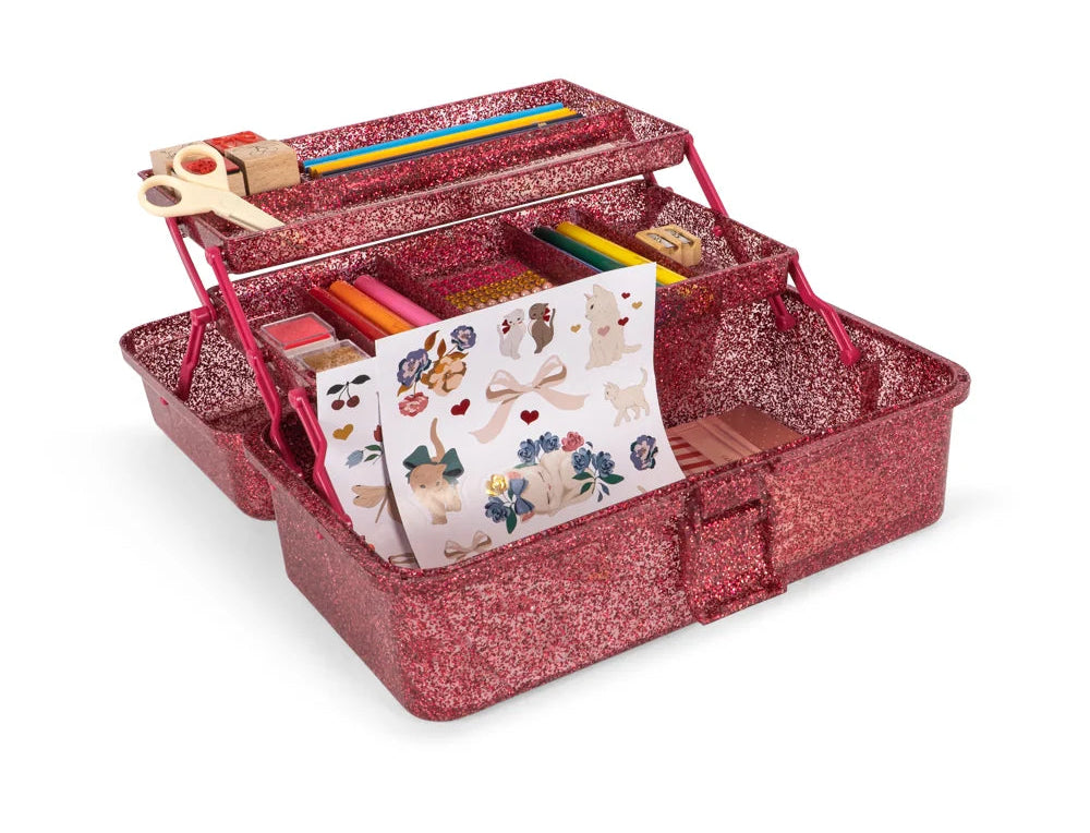 Konges Slojd Creative Art Caddy- Glitter Rose