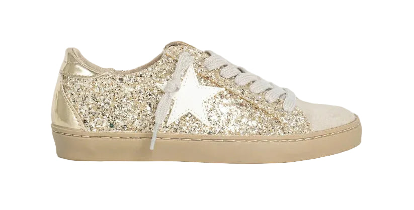 Shu Shop Paula Sneaker- Golden Glitter
