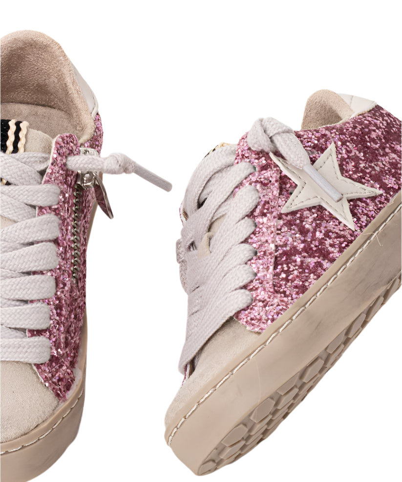 Shu Shop Paula Sneaker- Fuchsia Glitter