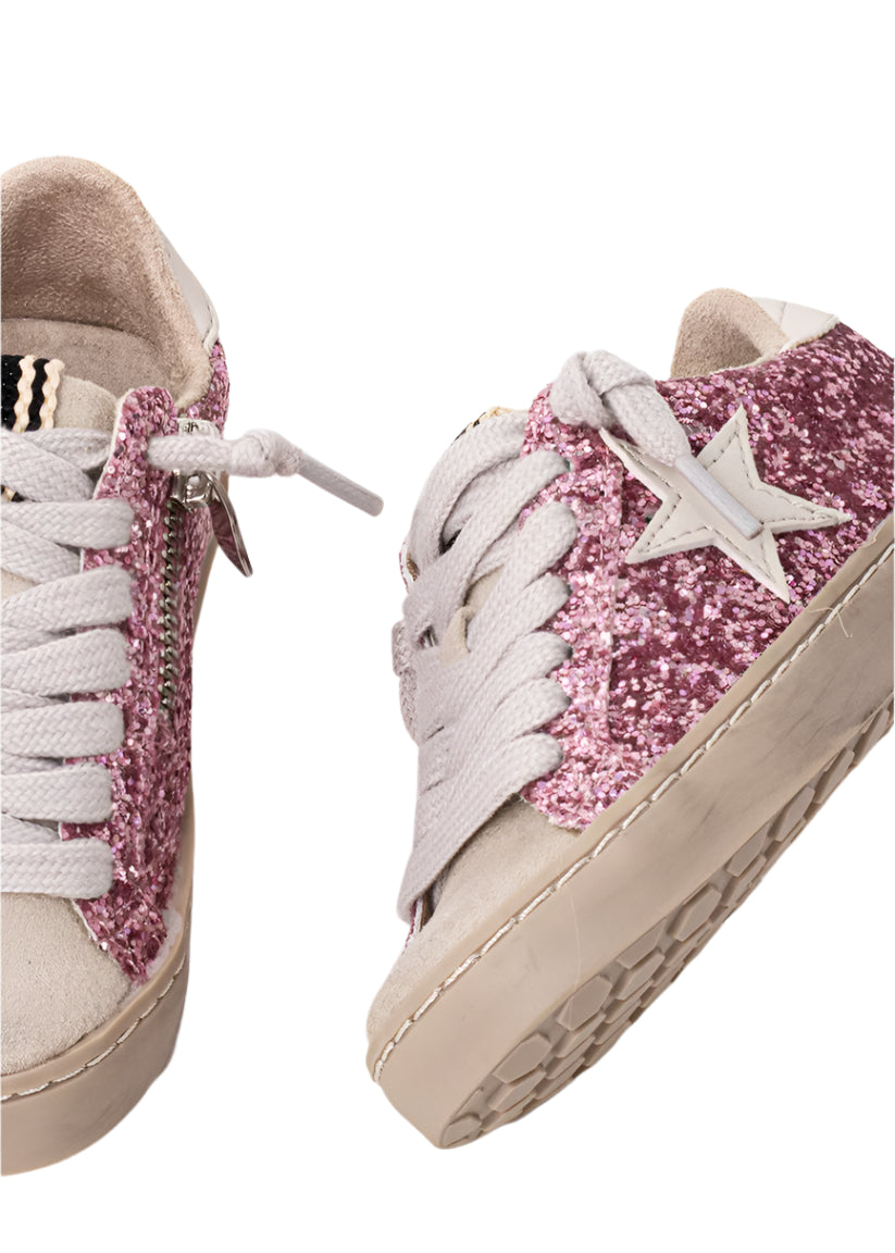 Shu Shop Paula Sneaker- Fuchsia Glitter