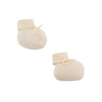 Bonpoint Baby Cashmere Booties- Milk White