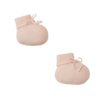 Bonpoint Baby Cashmere Booties- Pale Pink