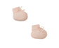 Bonpoint Baby Cashmere Booties- Pale Pink