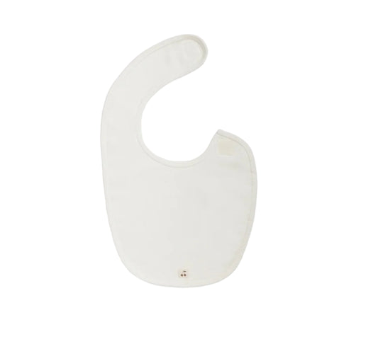 Bonpoint Pebio Bib- Milk White