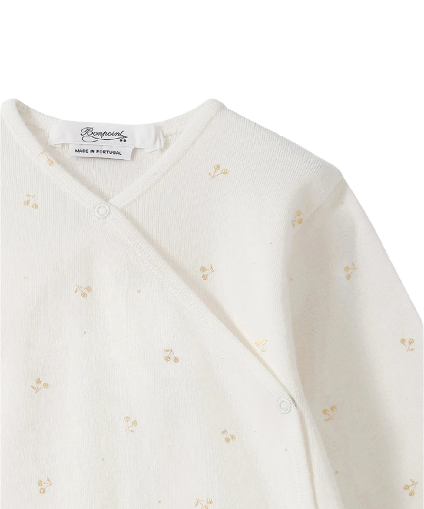 Bonpoint Baby Surplice Gold Pajamas