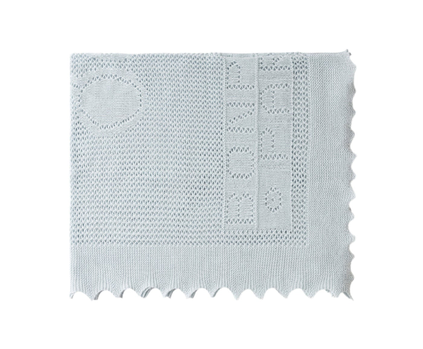 Bonpoint Wrap Blanket- Gray Blue