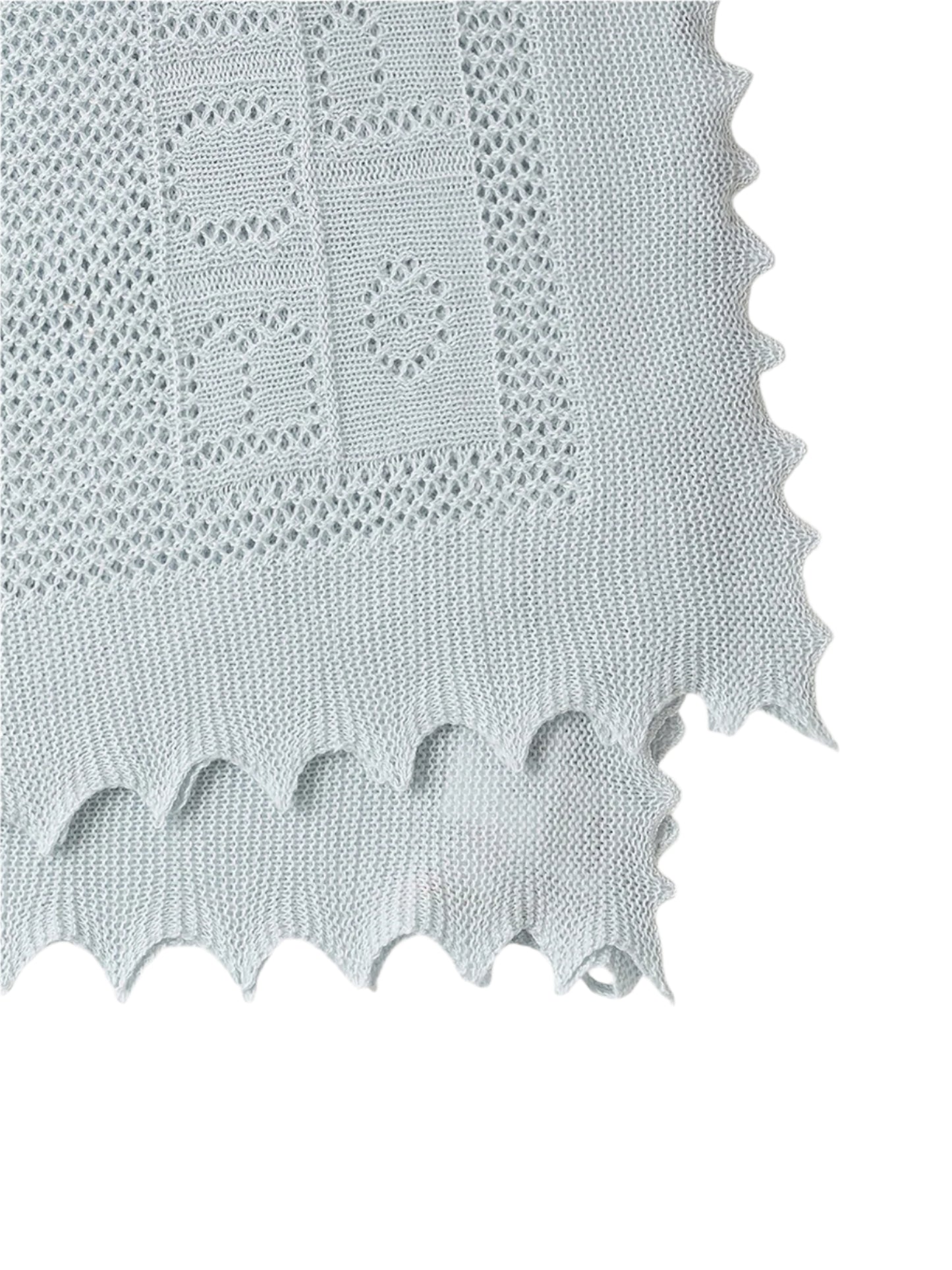 Bonpoint Wrap Blanket- Gray Blue