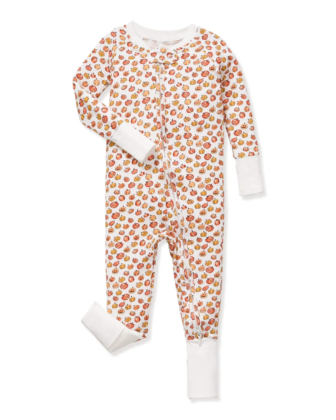Pima Peekaboo Pumpkin Patch Romper