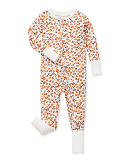 Pima Peekaboo Pumpkin Patch Romper