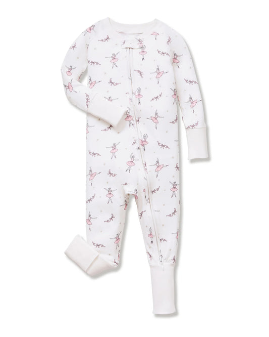 Petite Plume Sugar Plum Fairy Pima Peekaboo Romper